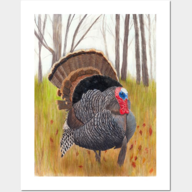 Wild Turkey Strut Wall Art by ConniSchaf